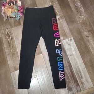 PINK Victoria's Secret Active High Waist Full Length Rainbow Cotton Legging